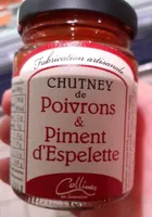 Chutney de poivrons et piments d'espelette