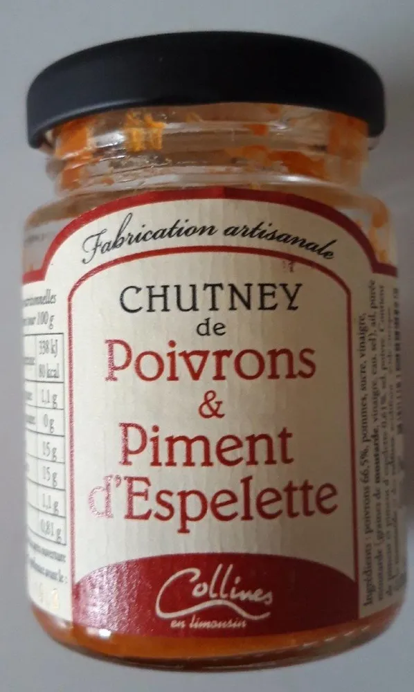 Chutney poivrons piment d'espelette