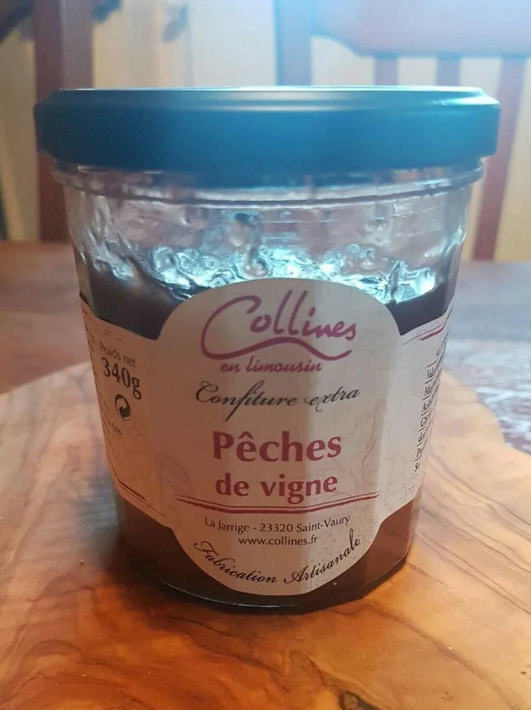 Confiture pêche de vigne