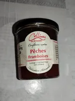 Confiture extra pêches-framboises