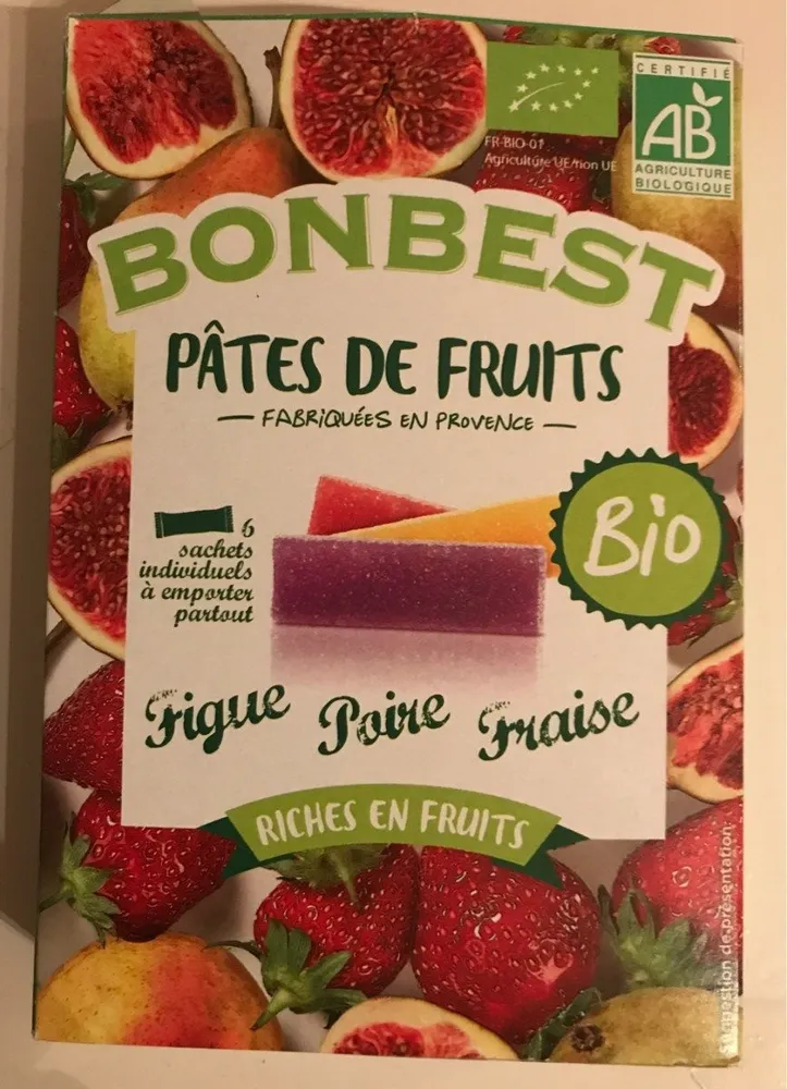 Pâtes de Fruits Bio