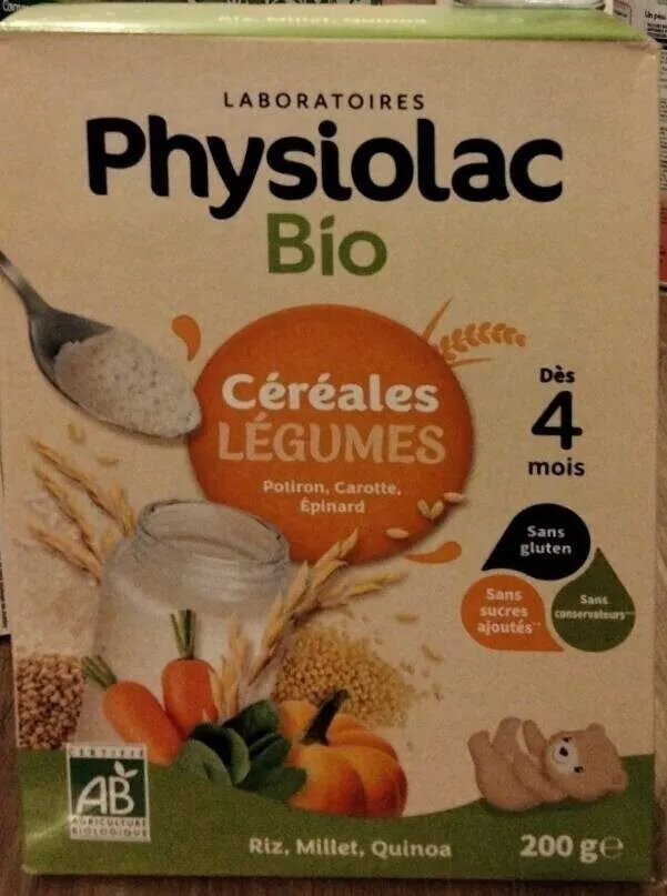 céréales légumes en poudre infantile
