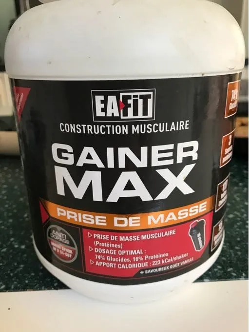 Eafit Gainer Max Weight Gain Vanilla 1,1KG muscular Construction