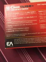 Ea Pharma Gmax Taurine Concentre Energie Goût Orange 30 Ampoules (well Being)