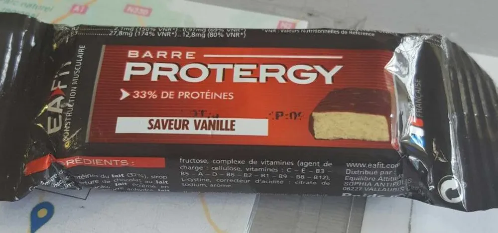 Eafit Protergy Barre Hyperprotéinée à La Vanille