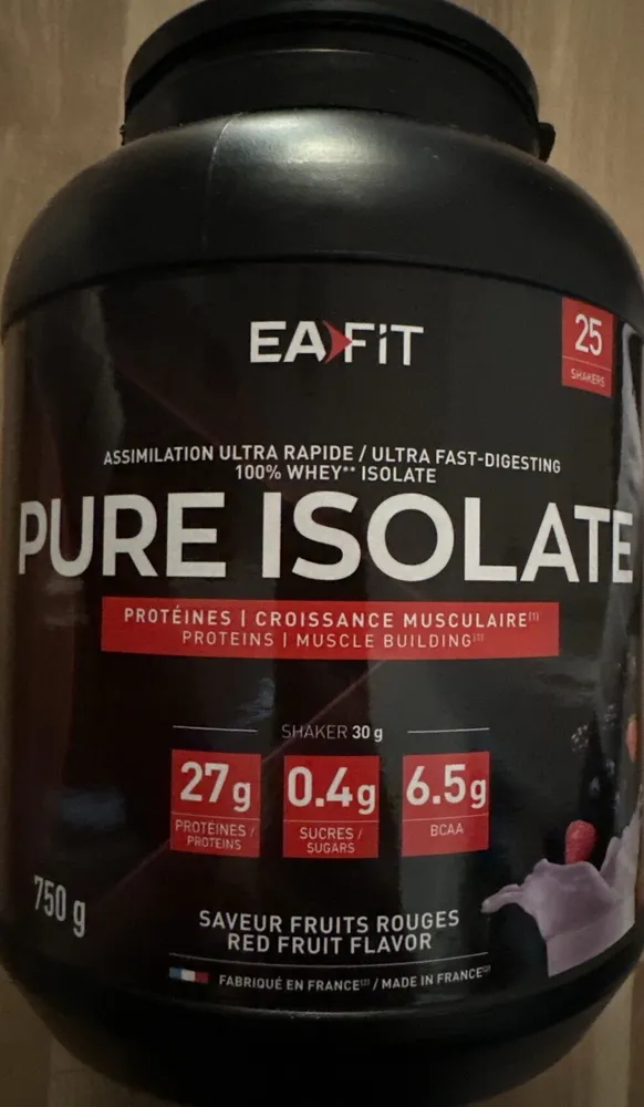 Pure isolate saveur fruits rouges