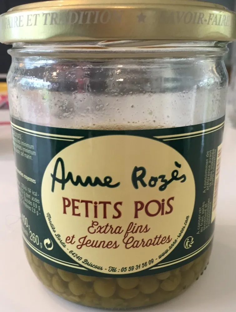Petit pois extra fins et jeunes carottes