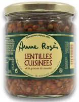 Lentilles cuisinées à la graisse de canard