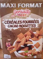 Céréales fourrées cacao noisettes