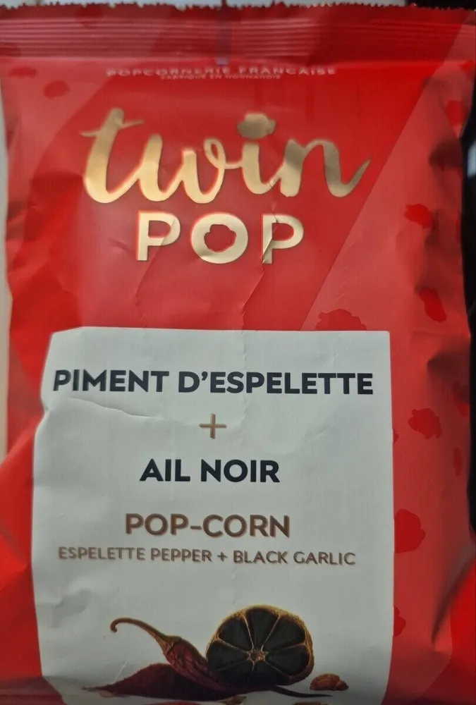 Pop corn piment d'Espelette ail noir