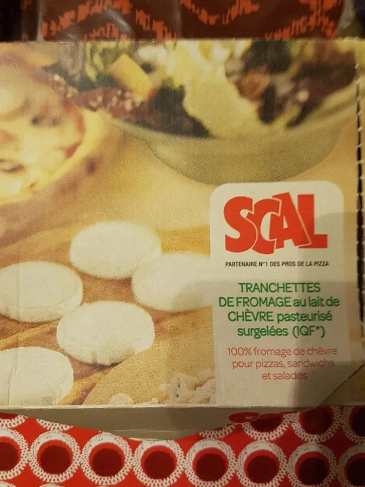 Tranchettes de fromage au lait de chèvre pasteurisé surgelées