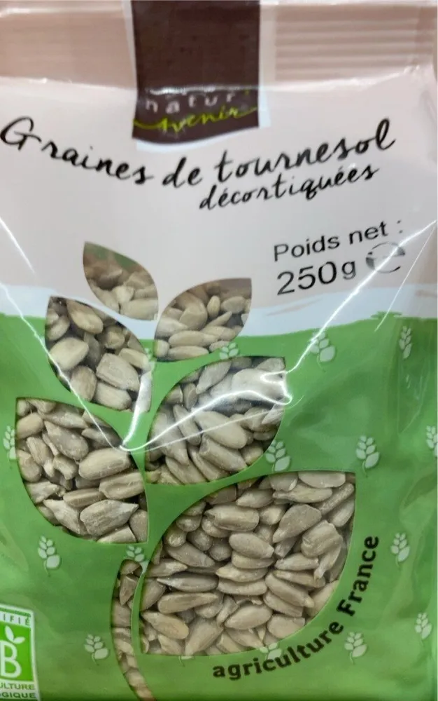 Graines de tournesol decortiquées