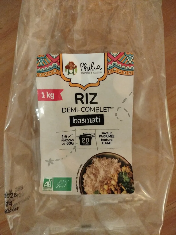 RIZ DEMI-COMPLET basmati
