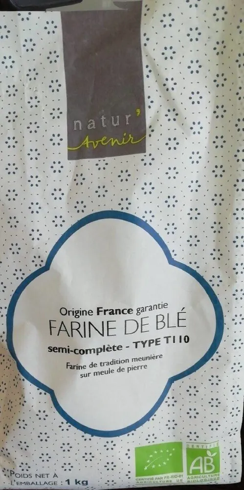 Farine de blé t110 semi complète