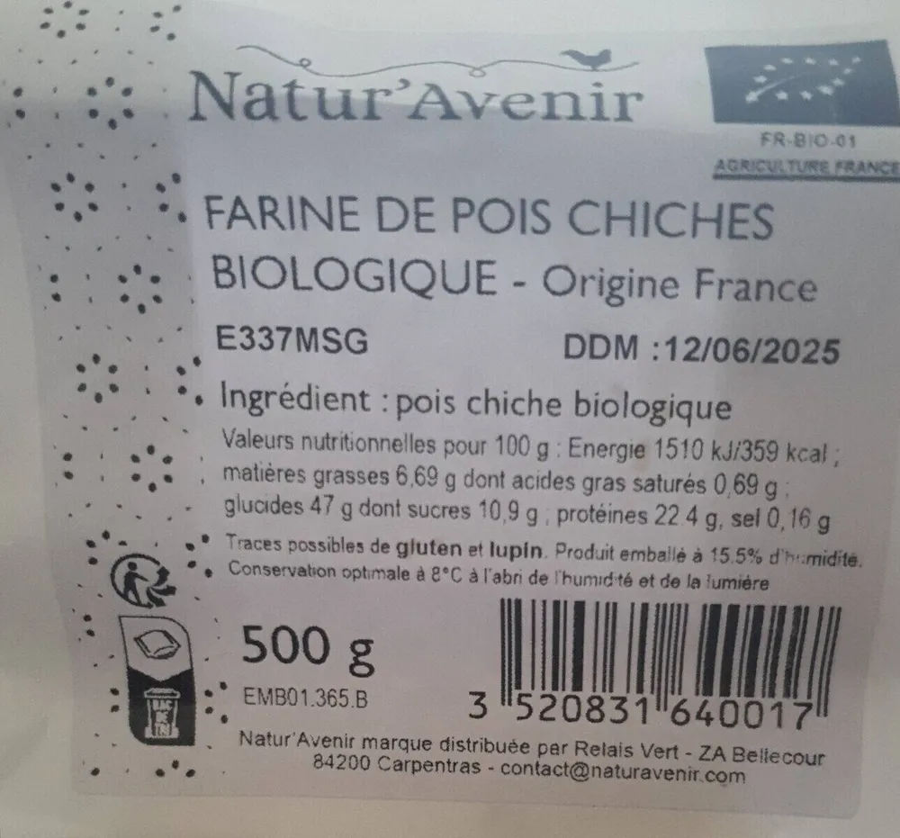 Farine de pois chiche