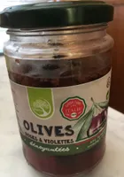 Olives roses et violettes