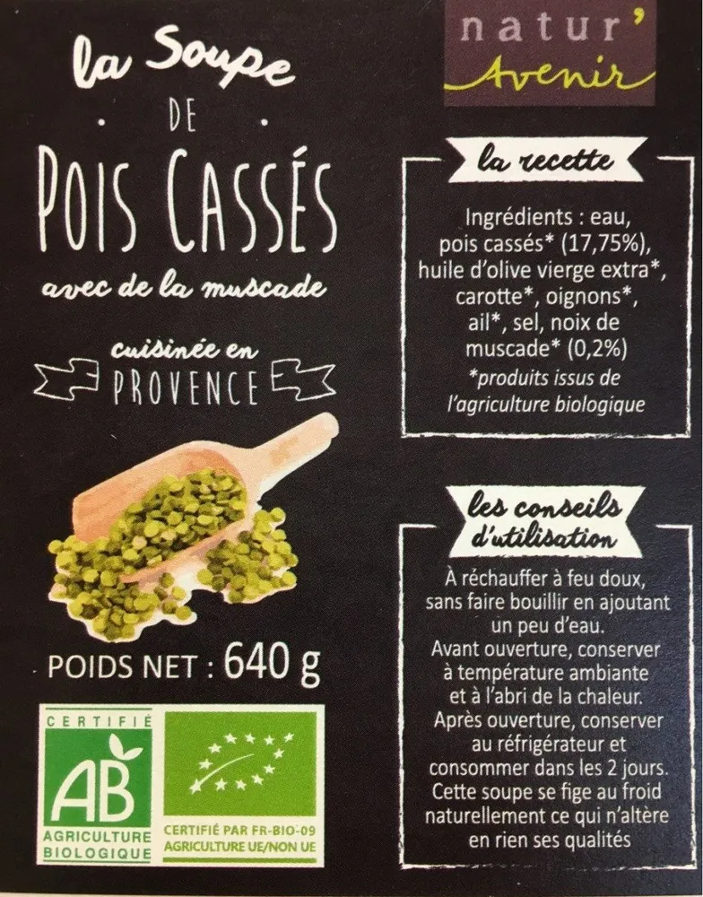 Soupe de pois cassés