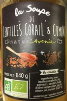 Soupe lentilles corail cumin