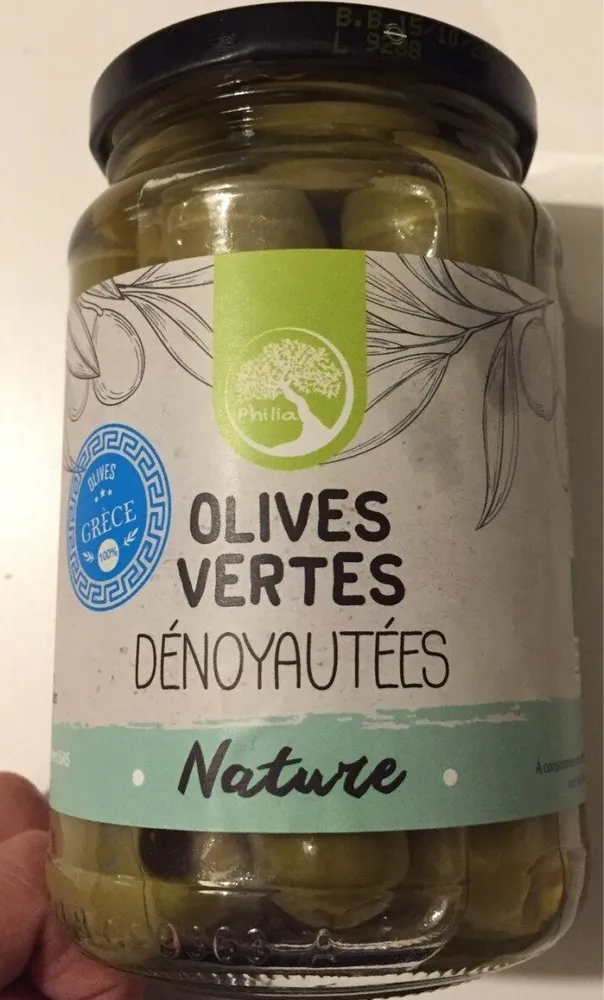 Olives vertes dénoyautées