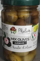 Mix olives entières huile d'olive