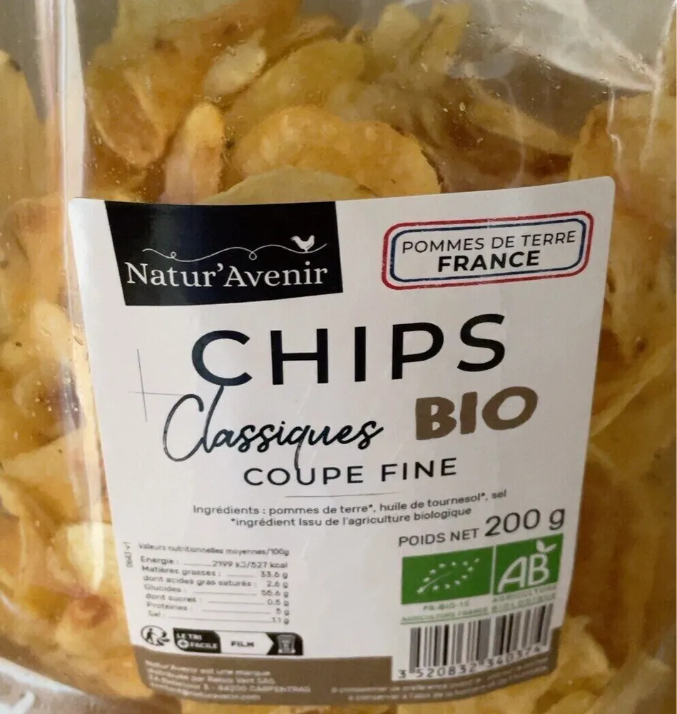 Chips classiques bio