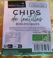 Chips de lentilles biologisued
