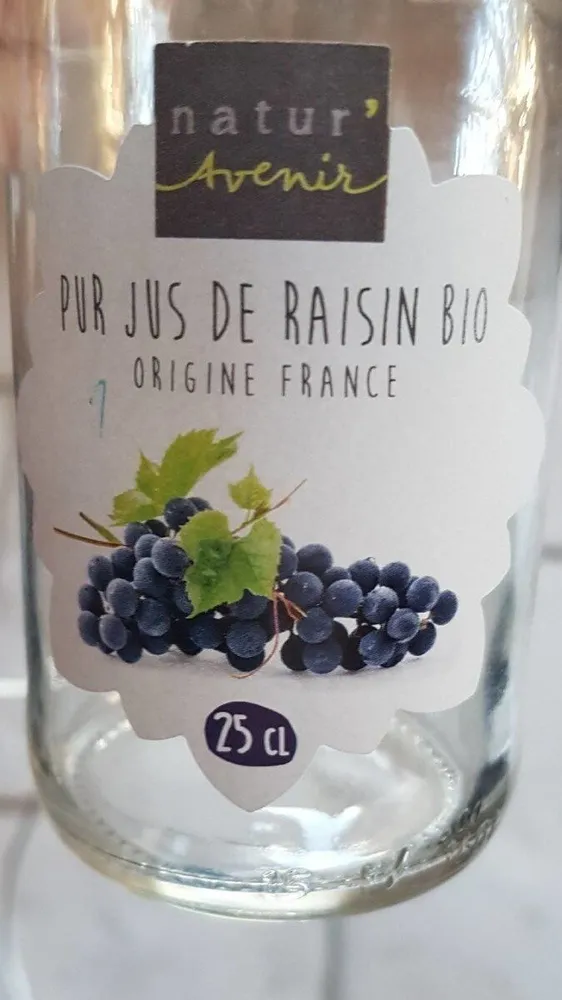 Pur jus de raisin rouge bio