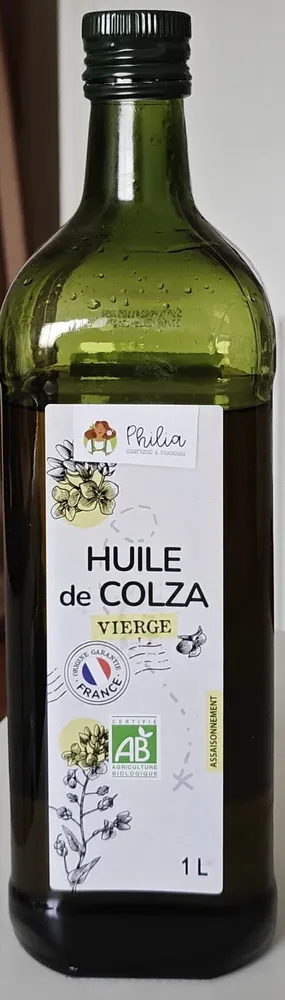 Huile de COLZA vierge