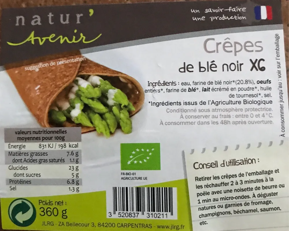 375G Crepes Au Ble Noir X6