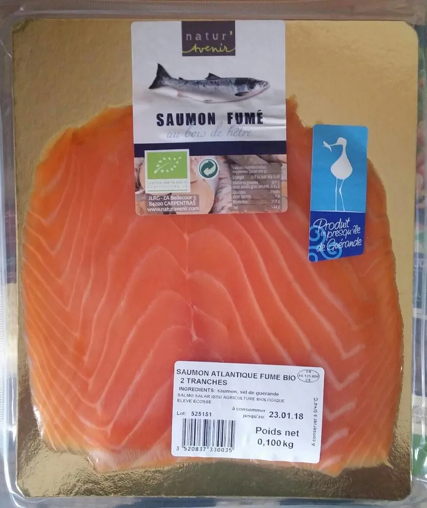 Saumon fumé au bois de hêtre