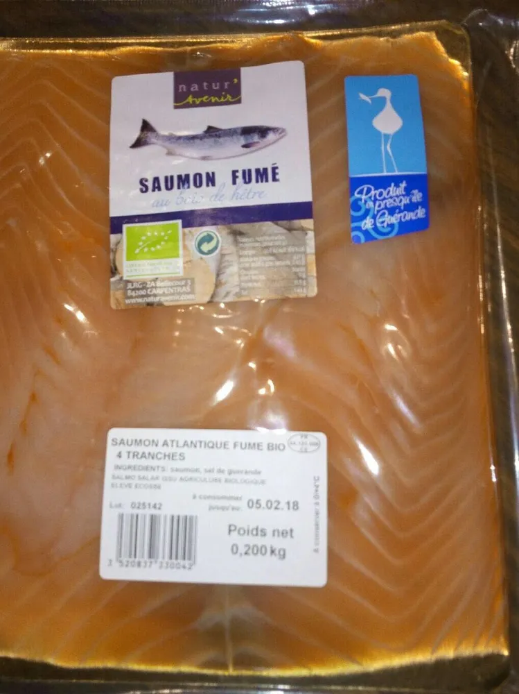 Saumon fumé au bois de hetre