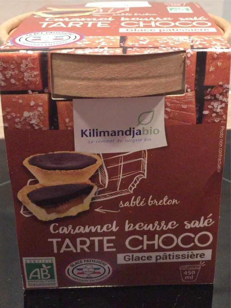Glace tarte choco caramel beurre salé