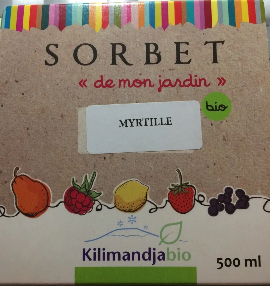 Sorbet "de mon jardin" myrtille