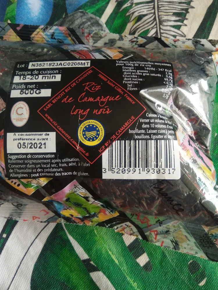 riz de Camargue long noir