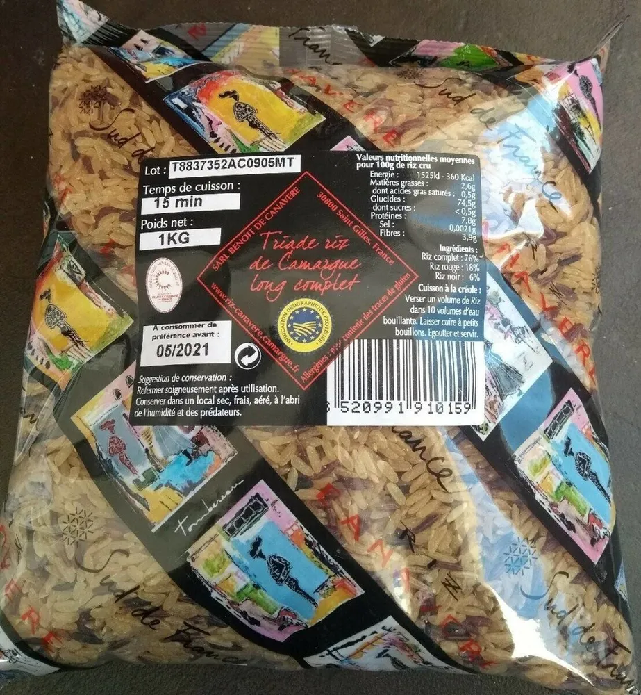 Triade riz de Camargue long complet