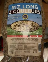 Riz long trois couleur