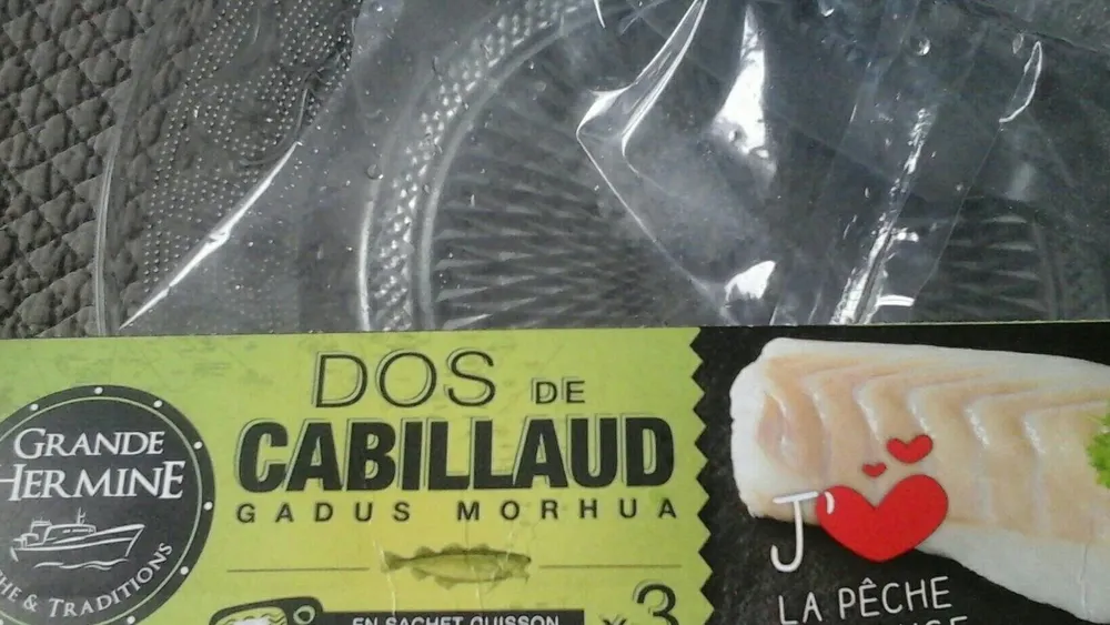 Dos de cabillaud