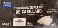 Tranches de filets de cabillaud