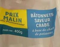 Batonnets saveur crabe