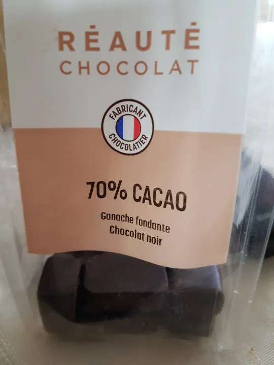 Ganache Chocolat noir fondante 70%