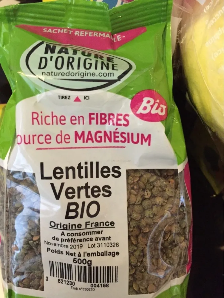 Lentilles vertes bio