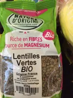 Lentilles vertes bio