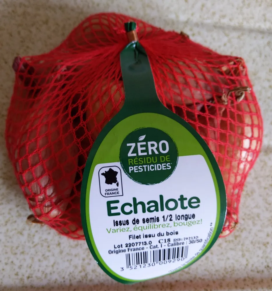 Échalote issue de semis 1/2 longue