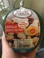 LENTILLES VERTES DU PUY 500G NATURE D'ORIGINE