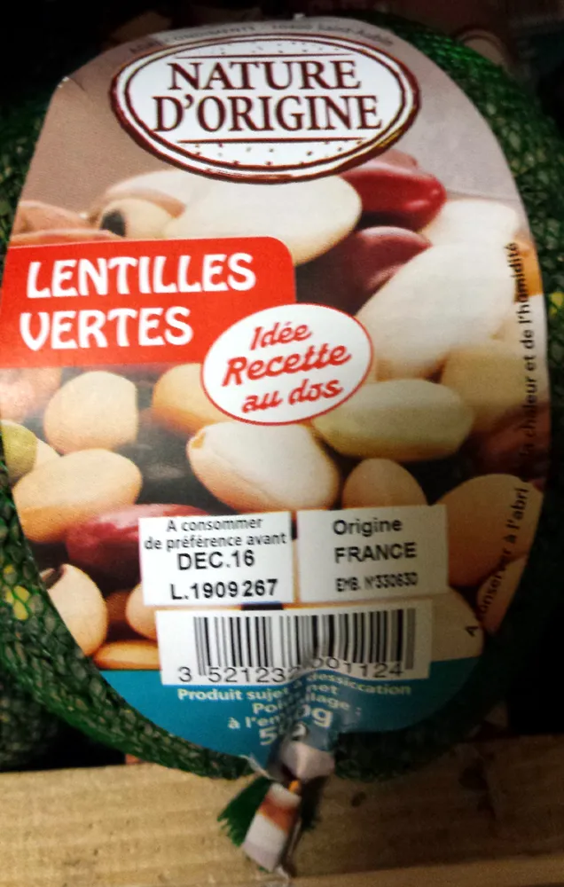 Lentilles vertes