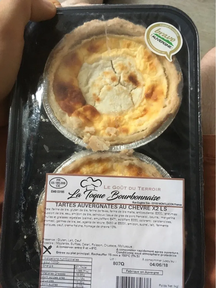 Tartes auvergnates au chèvre
