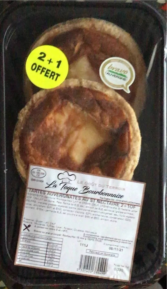 Tarte auvergnate au Saint Nectaire