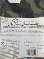 Pâtés pomme de terre et viandes
