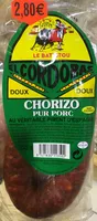 Chorizo pur porc doux au véritable piment d'Espagne