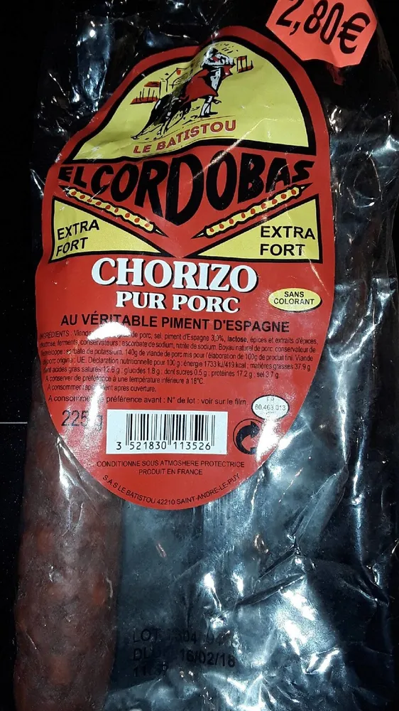 Chorizo pur porc